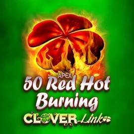 Slots logo of 50 Red Hot Burning Clover Links from Novomatic at Lemon Casino