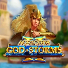 Age Of The Gods: God Of Storms 2 casino game by Playtech – featured logo at Lemon Casino