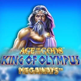 Age Of The Gods: King of Olympus Megaways slot logo by Origins at Lemon Casino