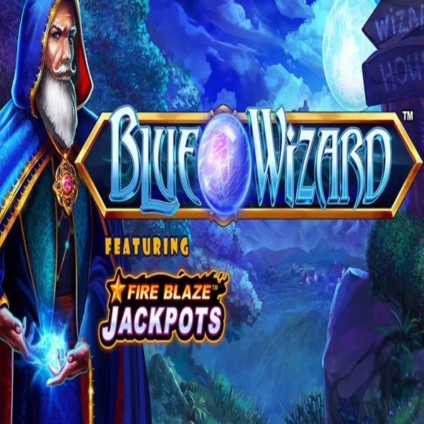 Play Blue Wizard Fire Blaze Jackpots slot by Rarestone Gaming on lemon-hu.com