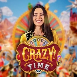 Crazy Time online game logo by Evolution on lemon-hu.com