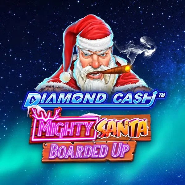 Diamond Cash Mighty Santa Boarded Up logo by Greentube at Lemon Casino