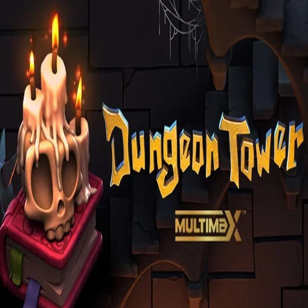 Dungeon Tower slot logo by Peter &amp; Sons at Lemon Casino