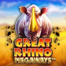 Great Rhino Megaways slot logo by Pragmatic Play at Lemon Casino