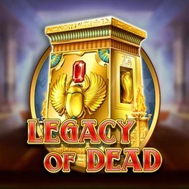 Slots logo of Legacy of Dead from Play’n GO at Lemon Casino