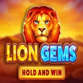 Lion Gems Hold and Win by Playson, showcased at lemon-hu.com – game logo