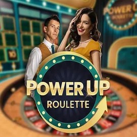 Official Live Casino logo: PowerUP Roulette by Pragmatic Play at Lemon Casino