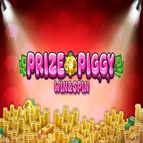 Prize Piggy Win &amp; Spin slot logo by Inspired Gaming at Lemon Casino
