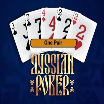 Russian Poker slot logo by OneTouch Games at Lemon Casino