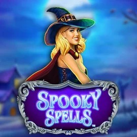 Spooky Spells slot logo by Novomatic at Lemon Casino