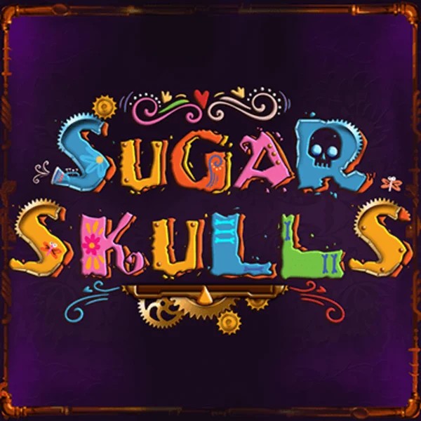 Sugar Skulls slot logo by Booming Games at Lemon Casino