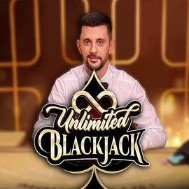 Unlimited Blackjack online game logo by Ezugi on lemon-hu.com